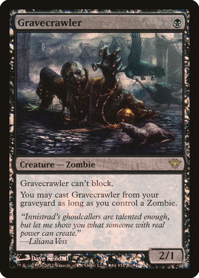 Gravecrawler (Buy-A-Box) [Dark Ascension Promos] | Dumpster Cat Games