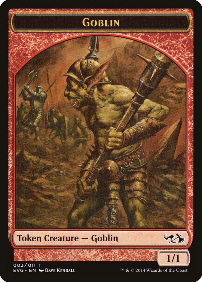 Goblin Token (Elves vs. Goblins) [Duel Decks Anthology Tokens] | Dumpster Cat Games