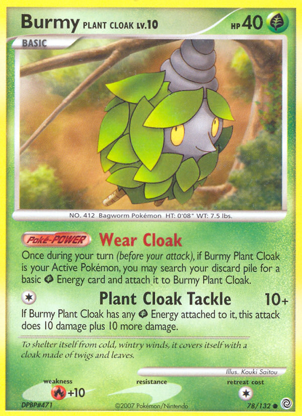 Burmy Plant Cloak (78/132) [Diamond & Pearl: Secret Wonders] | Dumpster Cat Games