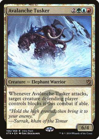 Avalanche Tusker [Khans of Tarkir Promos] | Dumpster Cat Games