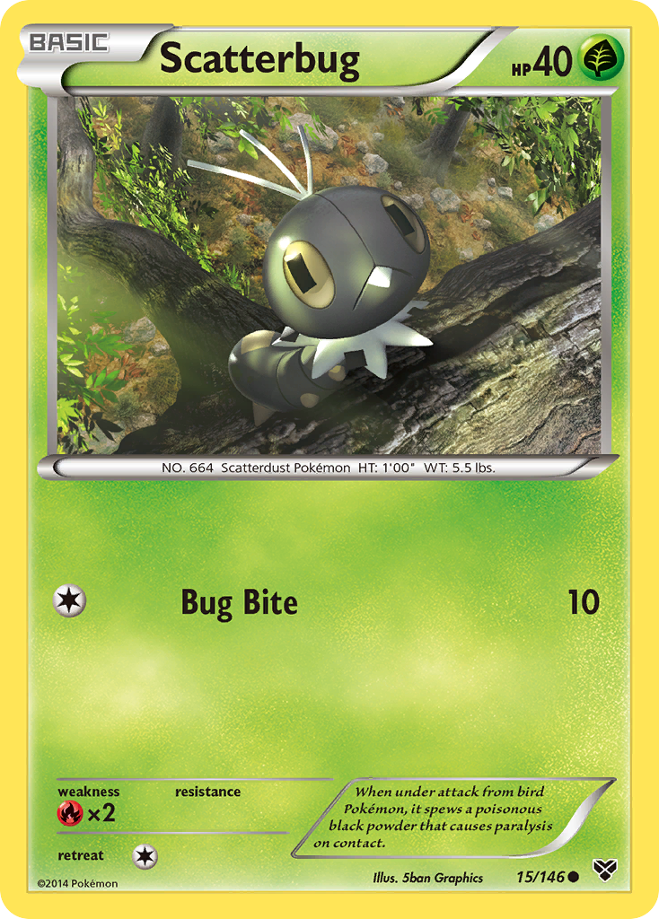 Scatterbug (15/146) [XY: Base Set] | Dumpster Cat Games