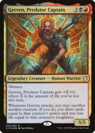 Greven, Predator Captain [Commander 2019] | Dumpster Cat Games