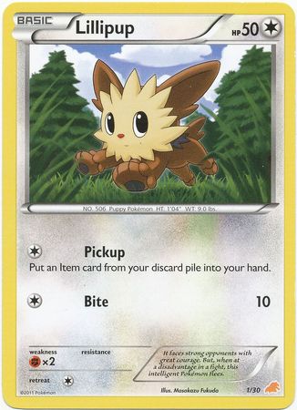 Lillipup (1/30) [Black & White: Trainer Kit - Excadrill] | Dumpster Cat Games