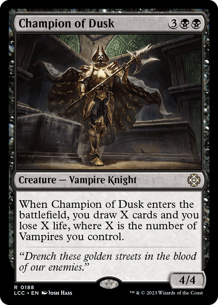 Champion of Dusk [The Lost Caverns of Ixalan Commander] | Dumpster Cat Games