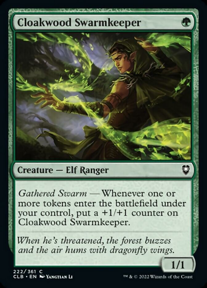 Cloakwood Swarmkeeper [Commander Legends: Battle for Baldur's Gate] | Dumpster Cat Games