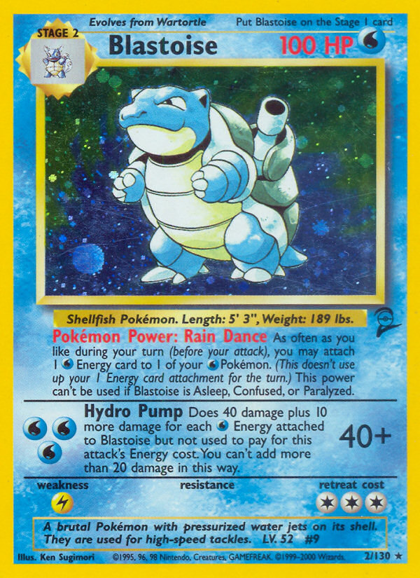 Blastoise (2/130) [Base Set 2] | Dumpster Cat Games