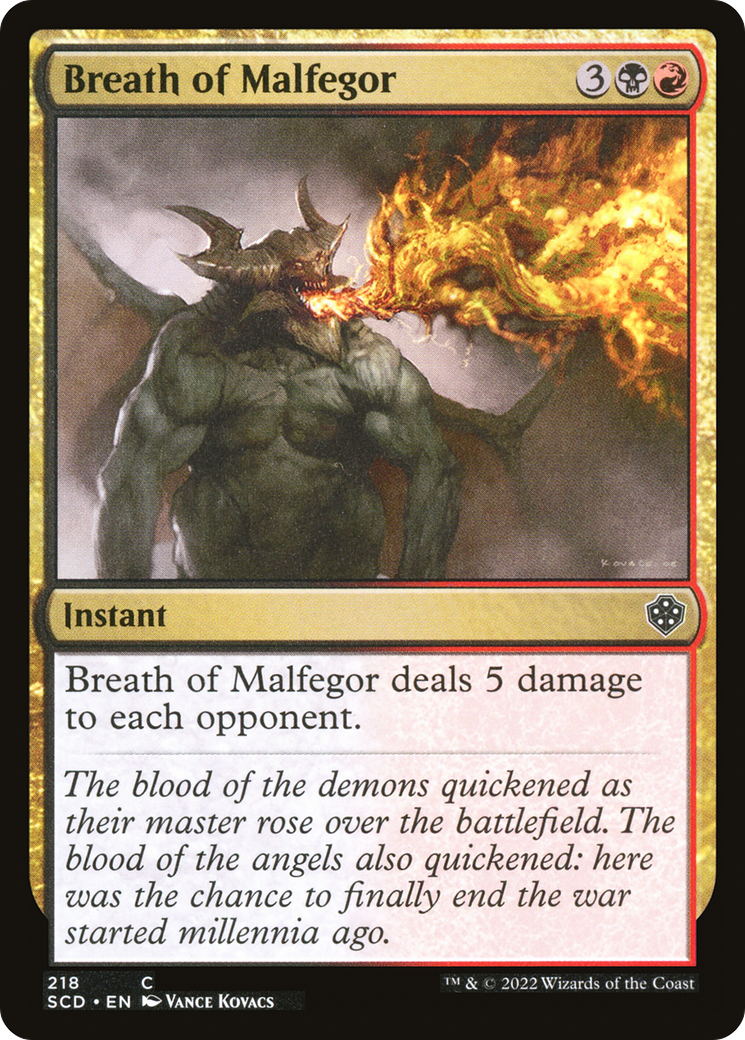 Breath of Malfegor [Starter Commander Decks] | Dumpster Cat Games