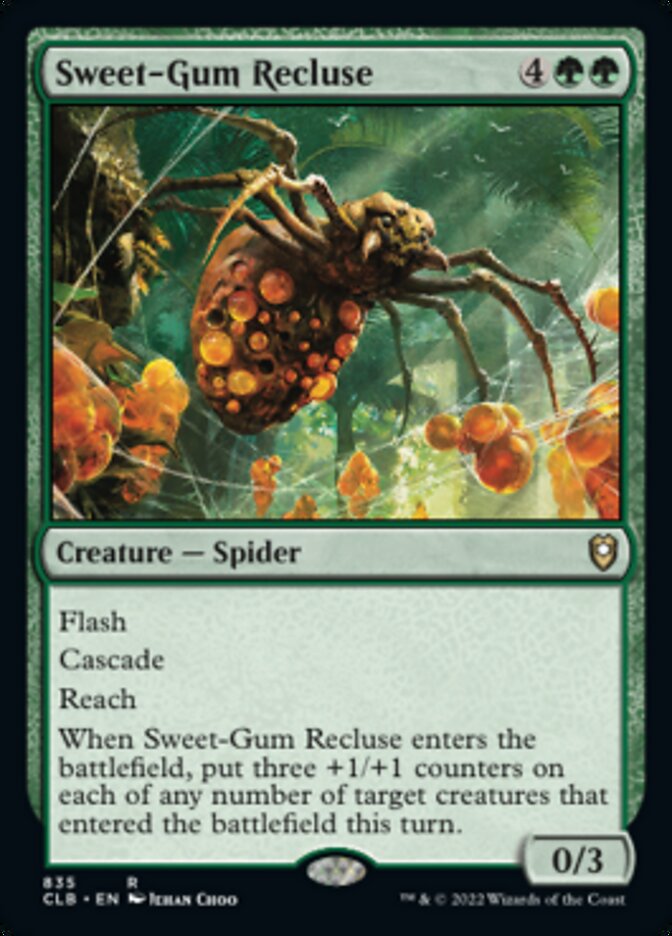 Sweet-Gum Recluse [Commander Legends: Battle for Baldur's Gate] | Dumpster Cat Games