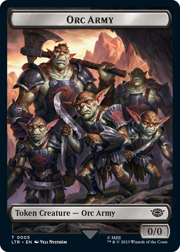 Food (11) // Orc Army (05) Double-Sided Token [The Lord of the Rings: Tales of Middle-Earth Tokens] | Dumpster Cat Games