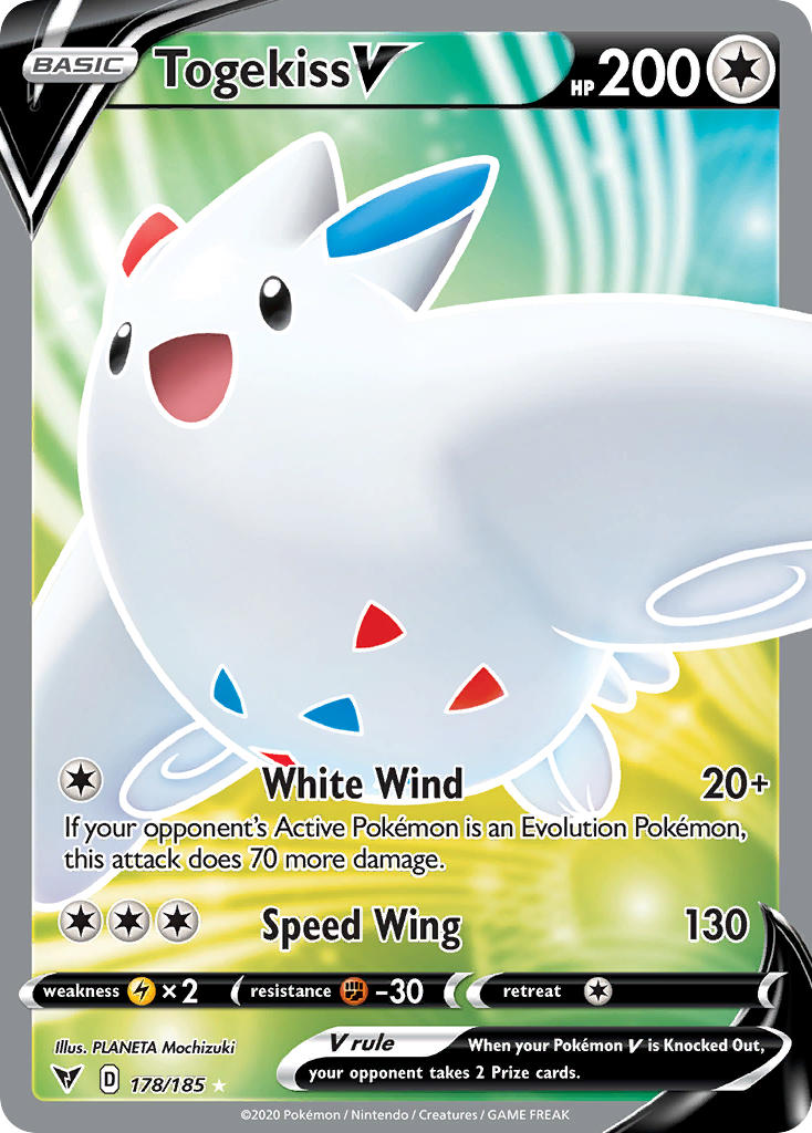 Togekiss V (178/185) [Sword & Shield: Vivid Voltage] | Dumpster Cat Games