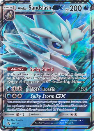 Alolan Sandslash GX (SM236) (Jumbo Card) [Sun & Moon: Black Star Promos] | Dumpster Cat Games