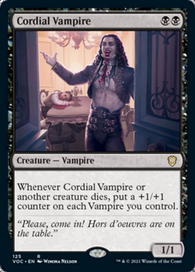 Cordial Vampire [Innistrad: Crimson Vow Commander] | Dumpster Cat Games