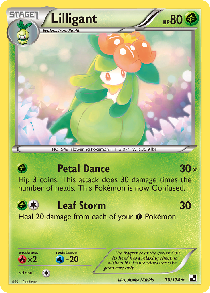 Lilligant (10/114) [Black & White: Base Set] | Dumpster Cat Games