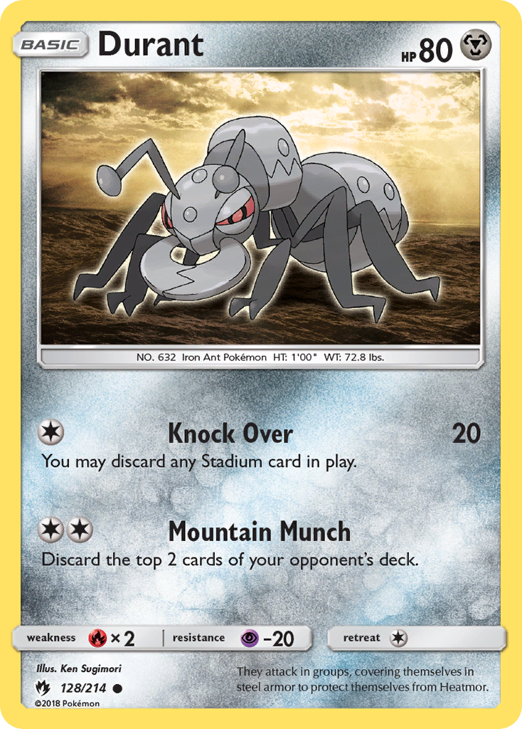 Durant (128/214) [Sun & Moon: Lost Thunder] | Dumpster Cat Games