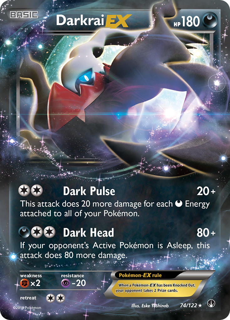 Darkrai EX (74/122) [XY: BREAKpoint] | Dumpster Cat Games