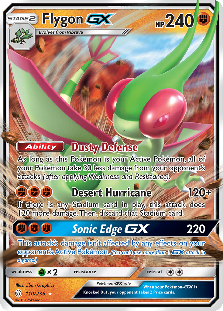 Flygon GX (110/236) [Sun & Moon: Cosmic Eclipse] | Dumpster Cat Games