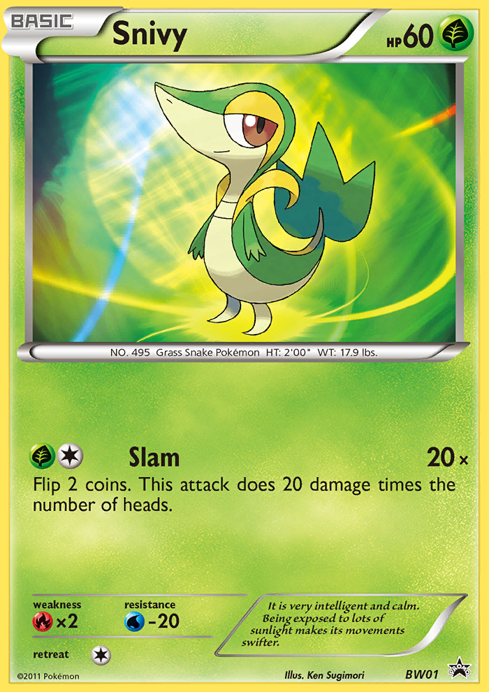 Snivy (BW01) [Black & White: Black Star Promos] | Dumpster Cat Games