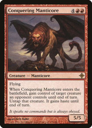 Conquering Manticore [Rise of the Eldrazi] | Dumpster Cat Games