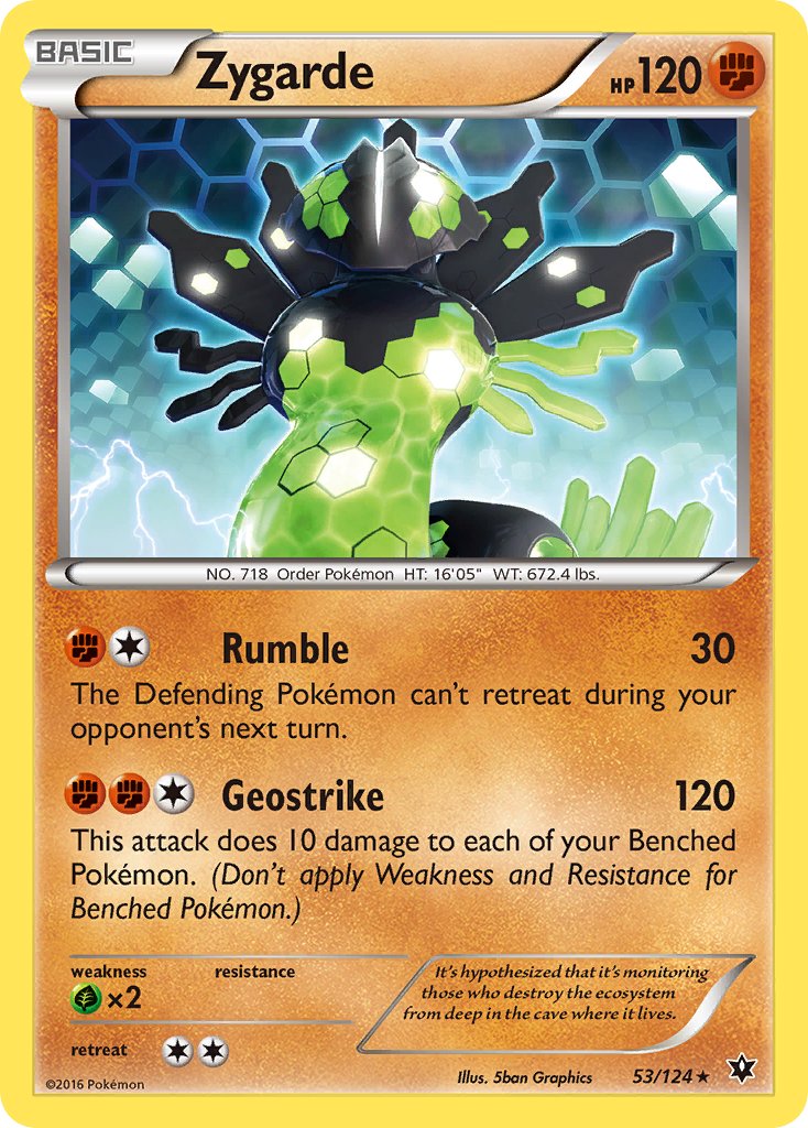 Zygarde (53/124) (Theme Deck Exclusive) [XY: Fates Collide] | Dumpster Cat Games