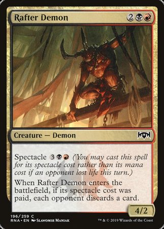 Rafter Demon [Ravnica Allegiance] | Dumpster Cat Games