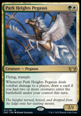 Park Heights Pegasus (Promo Pack) [Streets of New Capenna Promos] | Dumpster Cat Games