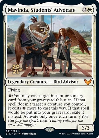 Mavinda, Students' Advocate [Strixhaven: School of Mages Prerelease Promos] | Dumpster Cat Games