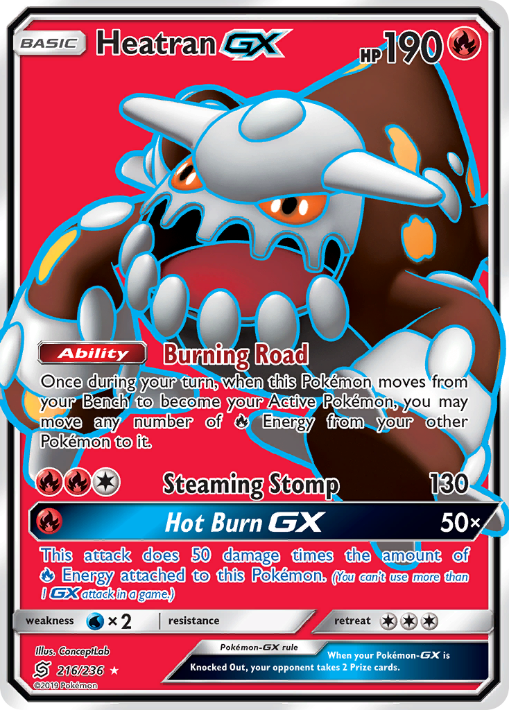 Heatran GX (216/236) [Sun & Moon: Unified Minds] | Dumpster Cat Games