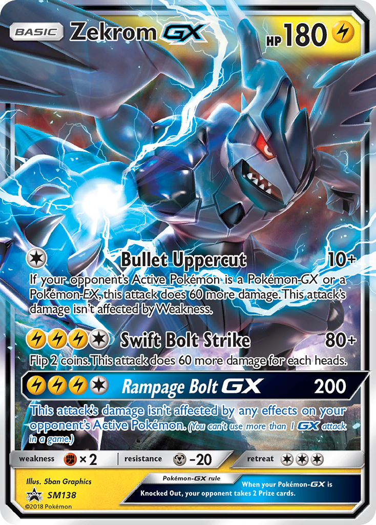 Zekrom GX (SM138) [Sun & Moon: Black Star Promos] | Dumpster Cat Games