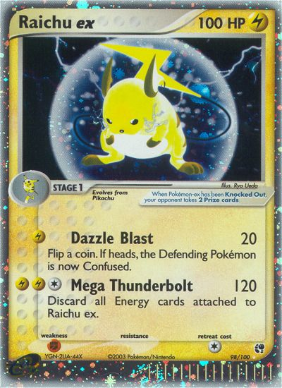 Raichu ex (98/100) [EX: Sandstorm] | Dumpster Cat Games