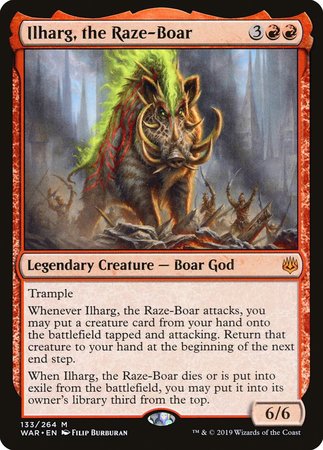 Ilharg, the Raze-Boar [War of the Spark] | Dumpster Cat Games