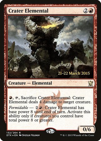 Crater Elemental [Dragons of Tarkir Promos] | Dumpster Cat Games