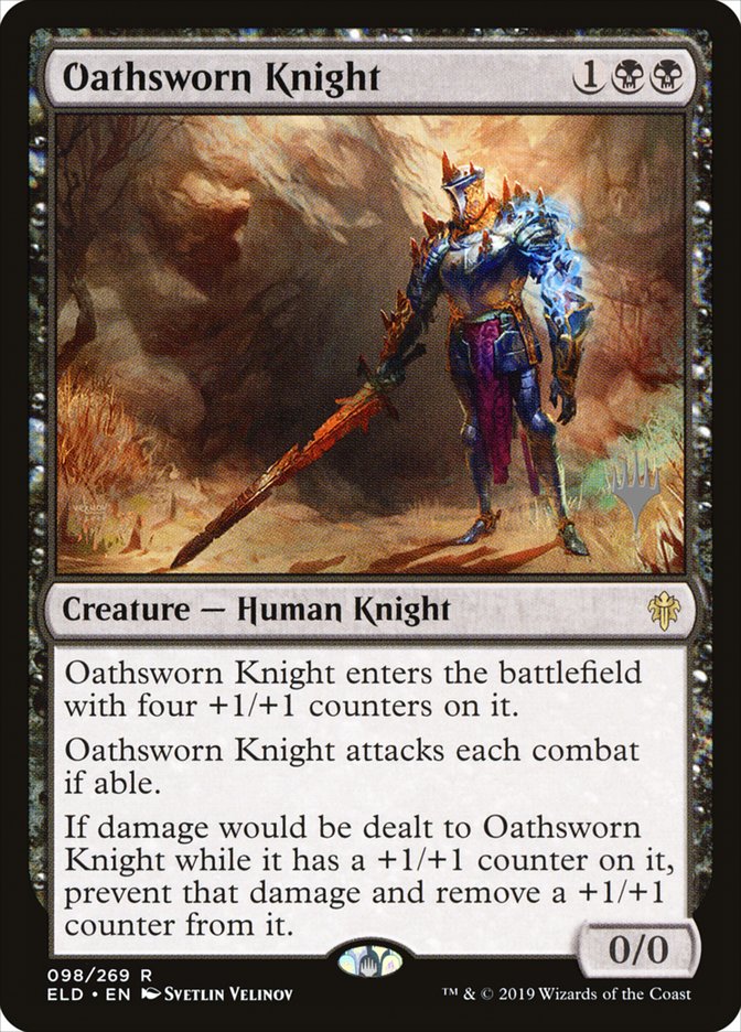 Oathsworn Knight (Promo Pack) [Throne of Eldraine Promos] | Dumpster Cat Games