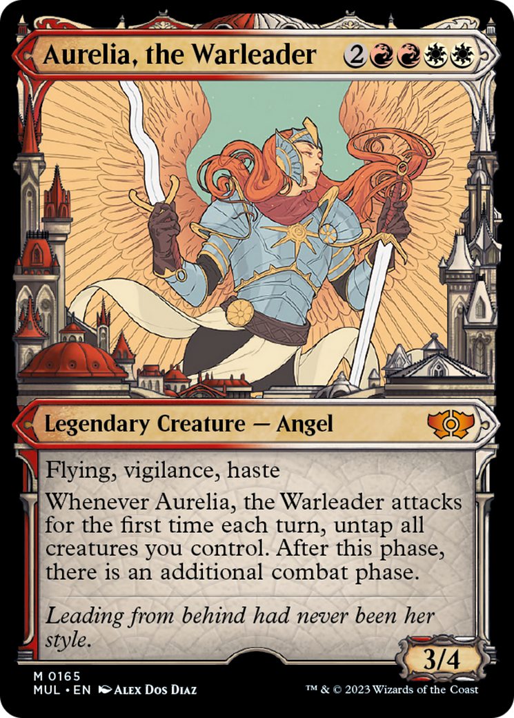 Aurelia, the Warleader (Halo Foil) [Multiverse Legends] | Dumpster Cat Games