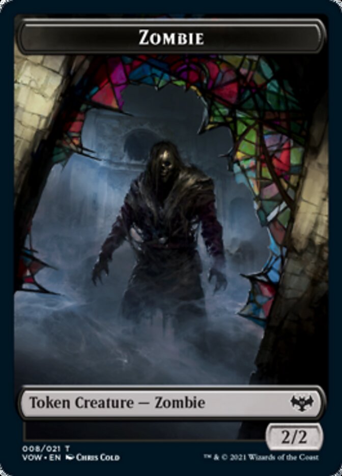 Zombie Token (008) [Innistrad: Crimson Vow Tokens] | Dumpster Cat Games