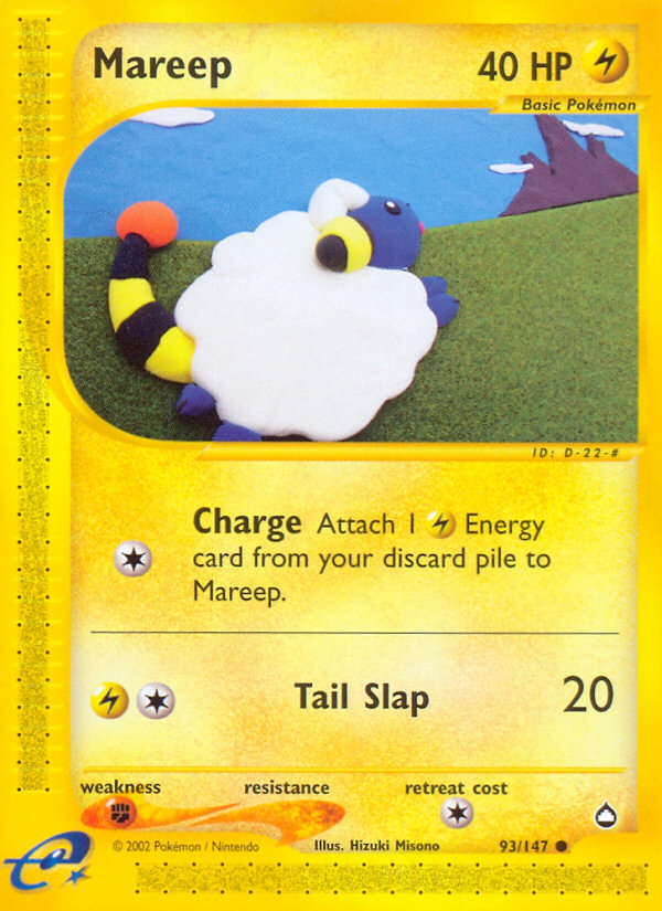 Mareep (93/147) [Aquapolis] | Dumpster Cat Games