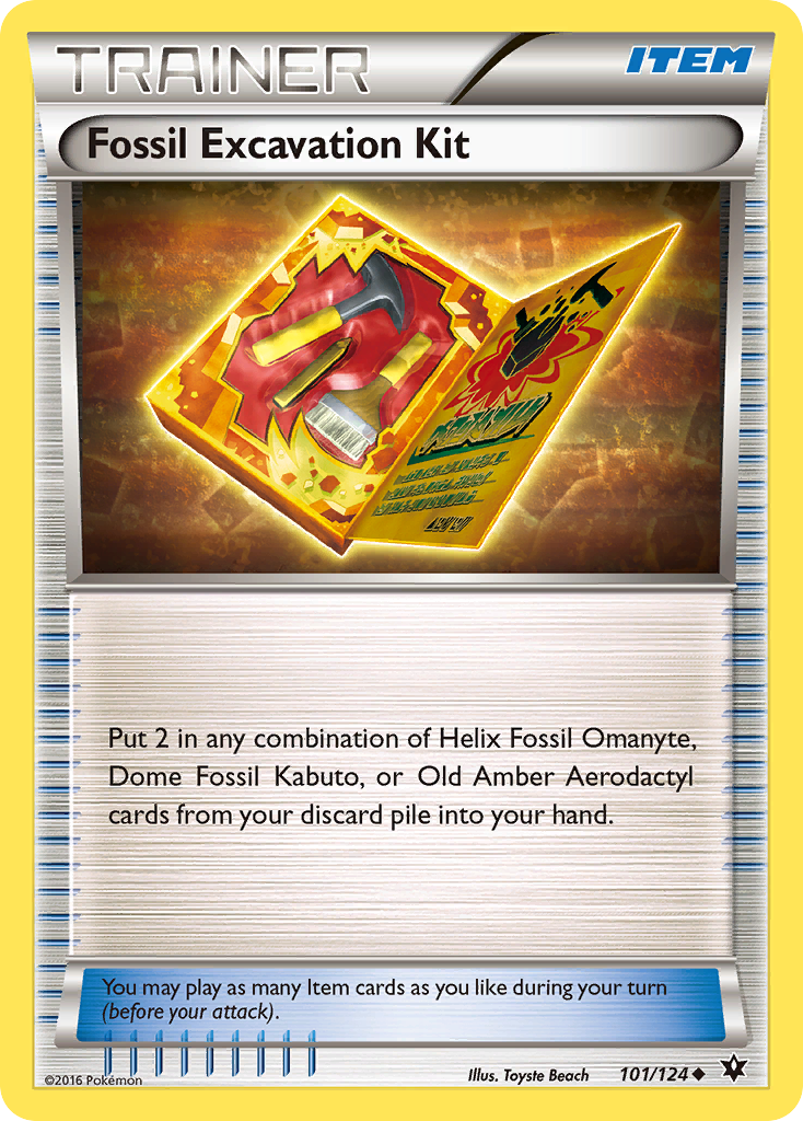 Fossil Excavation Kit (101/124) [XY: Fates Collide] | Dumpster Cat Games