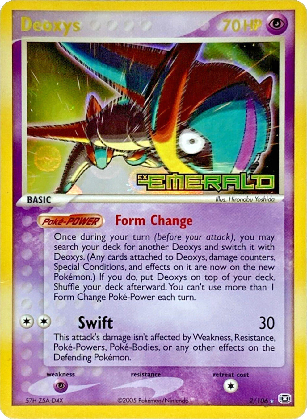 Deoxys (2/106) (Stamped) [EX: Emerald] | Dumpster Cat Games