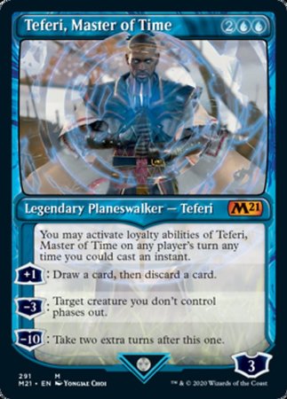 Teferi, Master of Time (Showcase) (291) [Core Set 2021] | Dumpster Cat Games