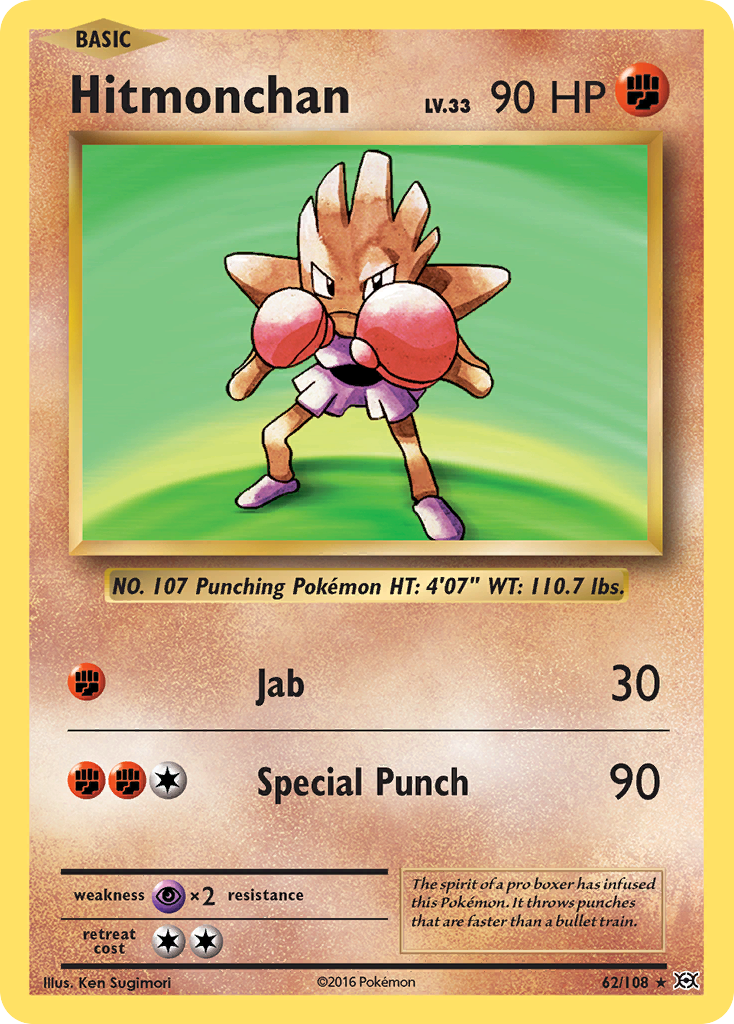 Hitmonchan (62/108) [XY: Evolutions] | Dumpster Cat Games