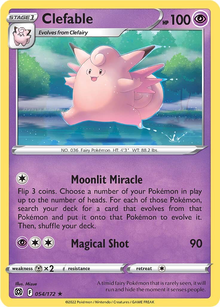 Clefable (054/172) [Sword & Shield: Brilliant Stars] | Dumpster Cat Games