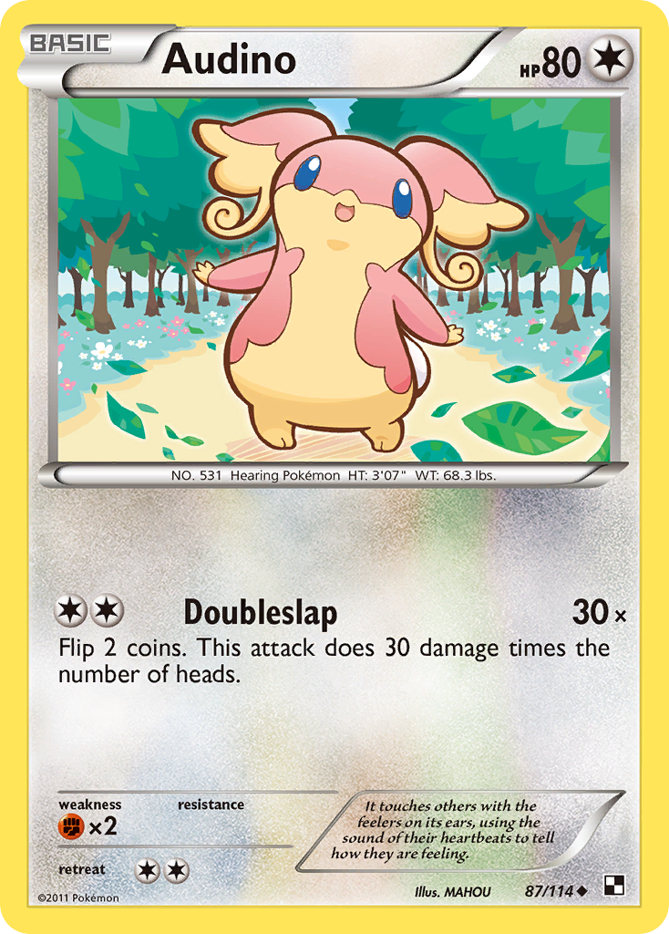 Audino (87/114) [Black & White: Base Set] | Dumpster Cat Games