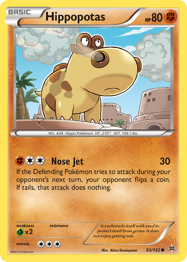 Hippopotas (83/162) [XY: BREAKthrough] | Dumpster Cat Games