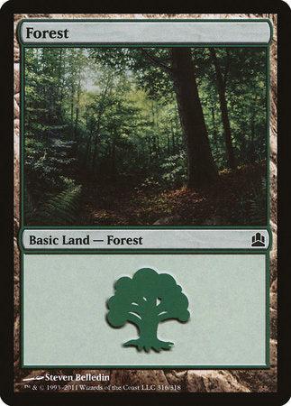 Forest (316) [Commander 2011] | Dumpster Cat Games