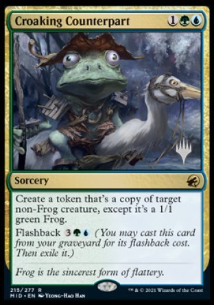 Croaking Counterpart (Promo Pack) [Innistrad: Midnight Hunt Promos] | Dumpster Cat Games