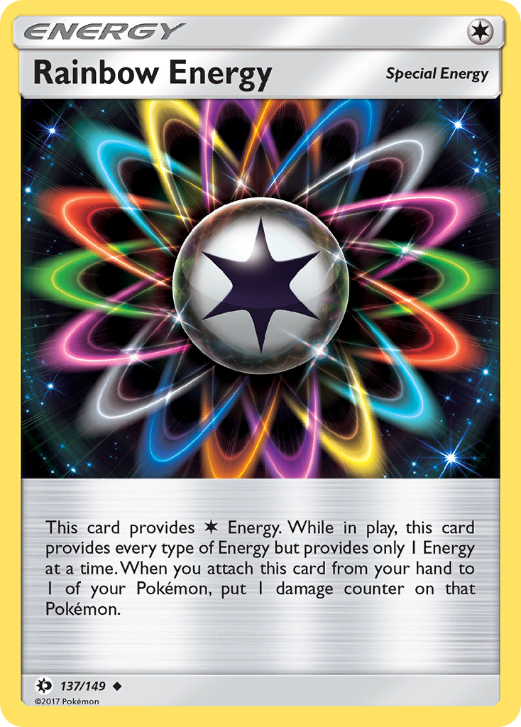 Rainbow Energy (137/149) [Sun & Moon: Base Set] | Dumpster Cat Games