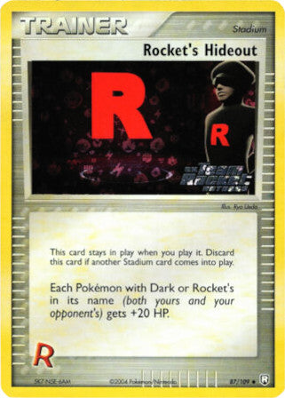 Rocket's Hideout (87/109) (Stamped) [EX: Team Rocket Returns] | Dumpster Cat Games