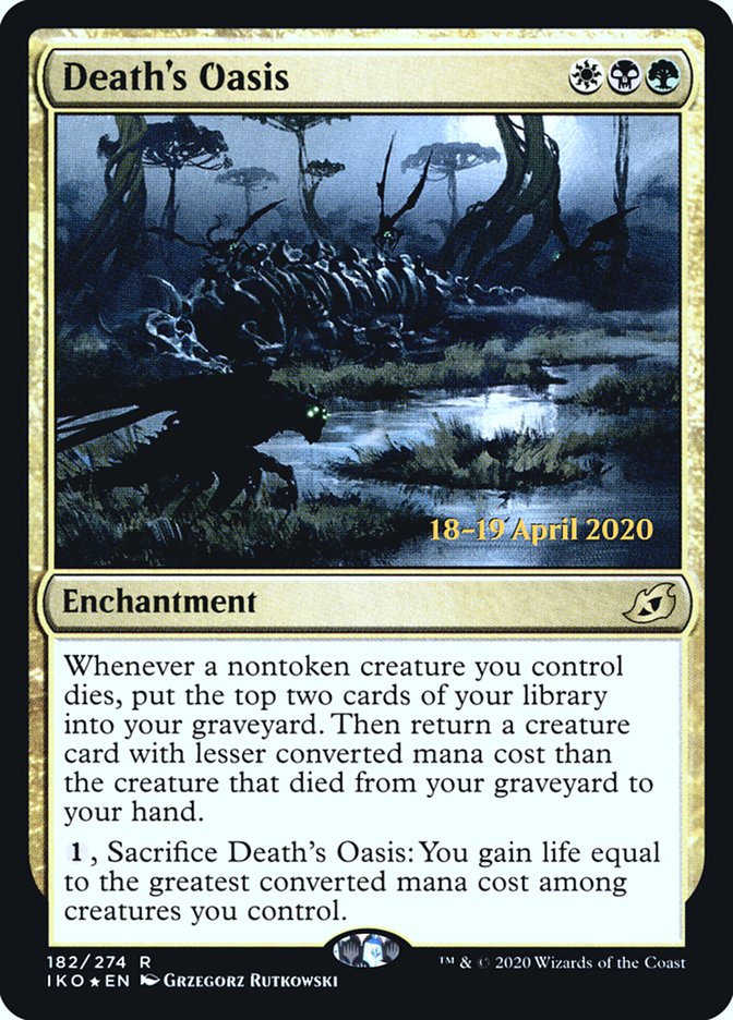 Death's Oasis  [Ikoria: Lair of Behemoths Prerelease Promos] | Dumpster Cat Games