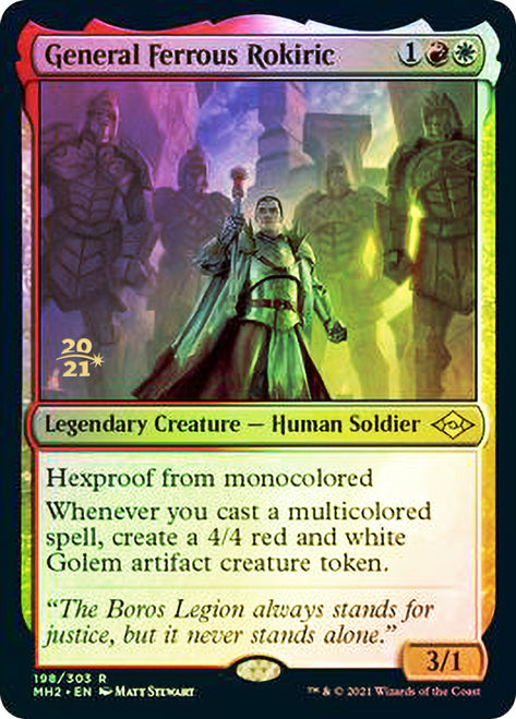 General Ferrous Rokiric [Modern Horizons 2 Prerelease Promos] | Dumpster Cat Games