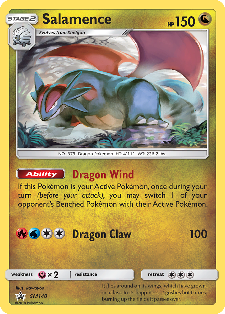 Salamence (SM140) [Sun & Moon: Black Star Promos] | Dumpster Cat Games