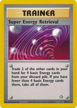 Super Energy Retrieval (89/111) [Neo Genesis Unlimited] | Dumpster Cat Games